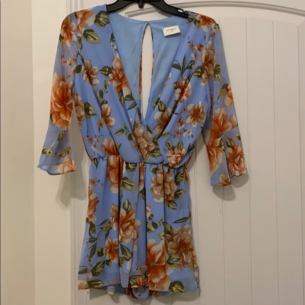 Everly floral romper